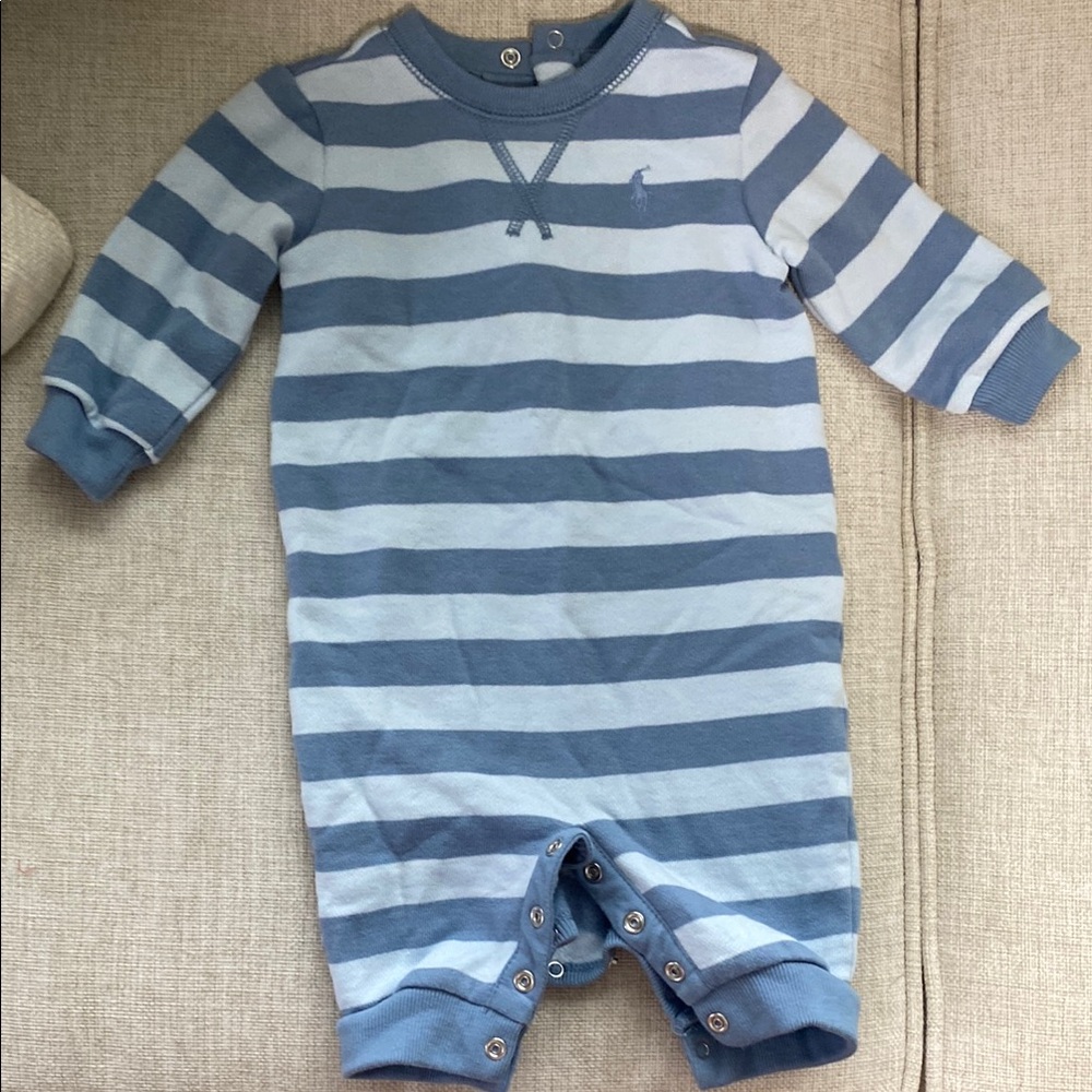 Striped Blue Ralph Lauren One Piece